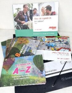 Broschüren und Flyer zum Thema Inklusion