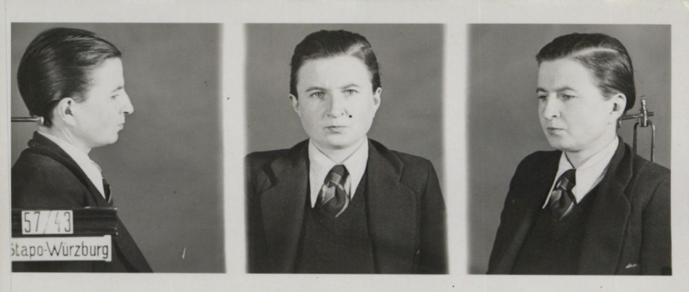 Drei Fotos von verschiedenen Perspektiven von Der Gestapo aufgenommen.